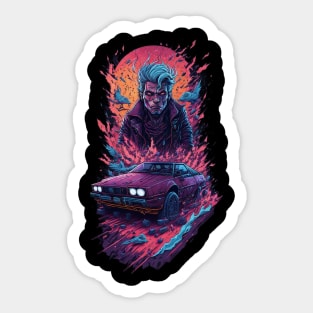 Evil DMC DeLorean Sticker